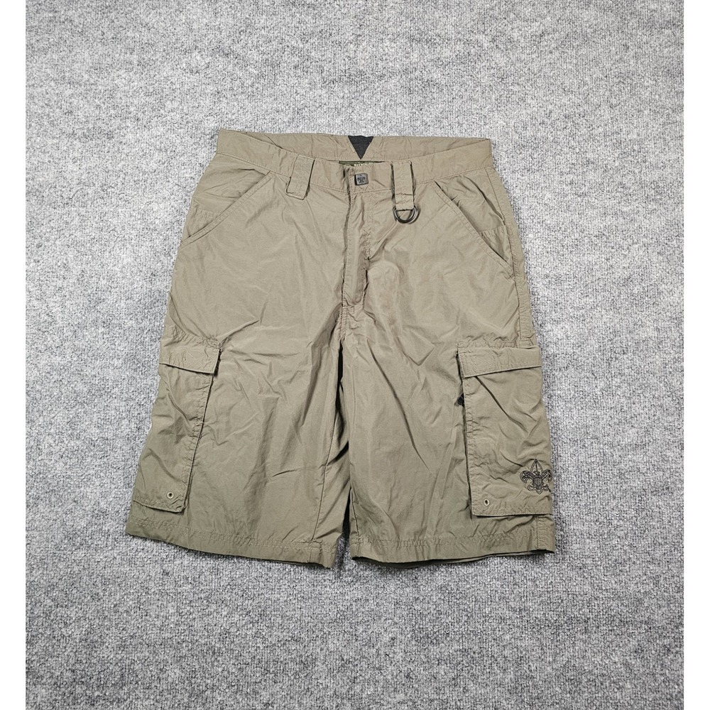 Lot Of 2 Boy Scouts of America Cargo Shorts Mens Size Small‎ Olive Green
